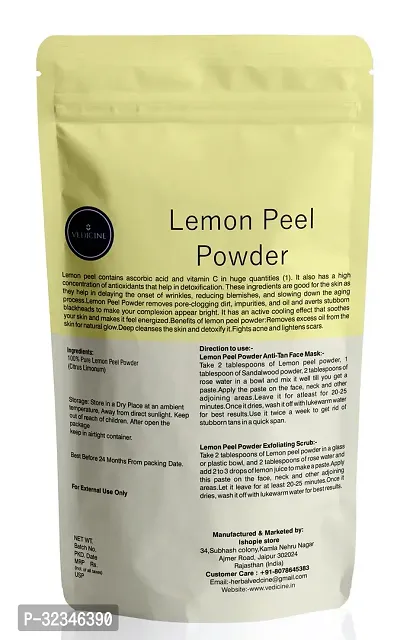 Lemon Peel Powder For Face Pack -100g-thumb3