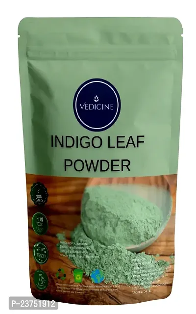 VEDICINE Indigo Powder Indigofera Tinctoria For Hair Color  Hair Care (100gm)-thumb0