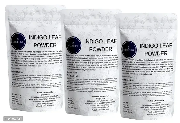 VEDICINE Indigo Powder Indigofera Tinctoria For Hair Color  Hair Care (300gm)-thumb5