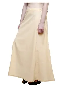 Pistaa's Combo of Women's Cotton Light Rama, Light Baige and Milky White Color Best Indian Readymade Inskirt Saree Petticoats-thumb4