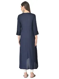 Pistaa's Women's Viscose Regular Kurta-thumb4