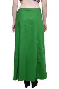 Pistaa Women's Cotton Pak Green Colour Best Inskirt Saree petticoats-thumb4