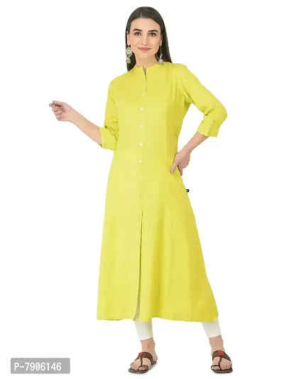 Pistaa's Women's Cotton Regular Kurta-thumb0