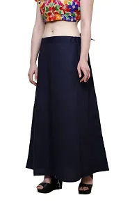 Pistaa combo of Women's Cotton Baige, Navy Blue and Yellow Color Best Indian Readymade Inskirt Saree petticoats-thumb4