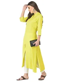 Pistaa's Women's Cotton Regular Kurta-thumb1