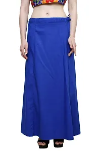 Pistaa combo of Women's Cotton Mustard and Ink Blue Color Best Indian Inskirt Saree petticoats-thumb4