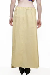 Pistaa combo of Women's Cotton Baige, Navy Blue and Yellow Color Best Indian Readymade Inskirt Saree petticoats-thumb2