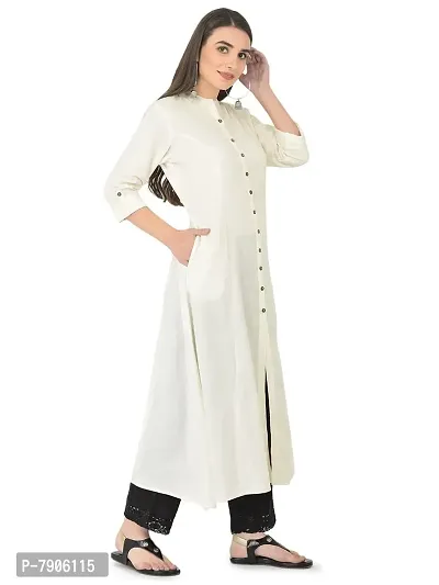 Pistaa's Women's Cotton Regular Kurta-thumb4