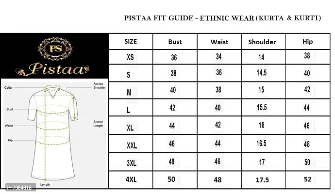 Pistaa's Women's Cotton A-Line Kurta-thumb5
