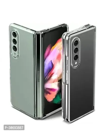 Trendy Transparent Phone Cover Compatible for Samsung Galaxy Z Fold 4-thumb0