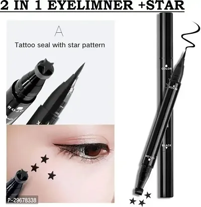 Eyeliner Stamp Wing-Liner, Dual-Ended Eyeliner Stamp, Waterproof Long Lasting (2 In 1 Eye Kit)-thumb0