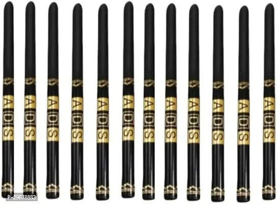 Asd 12Pc-Set Black Kajal Pencil Waterproof Long Lasting For Women Girls - Waterproof Kajal Pencil-thumb0