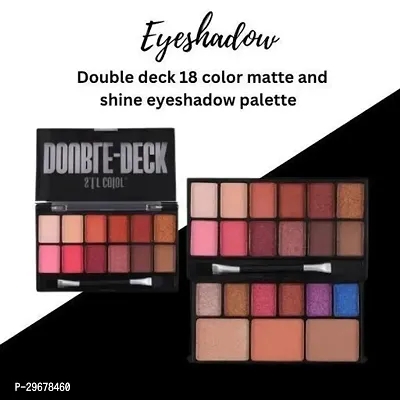 Double Deck 18 Color Matte And Shine Eyeshadow Palette-thumb0