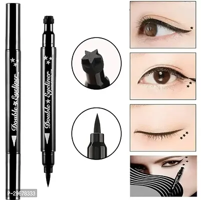 Eyeliner Stamp Wing-Liner, Dual-Ended Eyeliner Stamp, Waterproof Long Lasting (2 In 1 Eye Kit)-thumb0