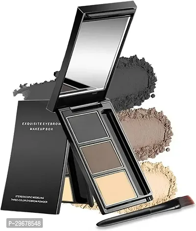 3 Colors Eyebrow Palette Long Lasting And Waterproof-thumb0