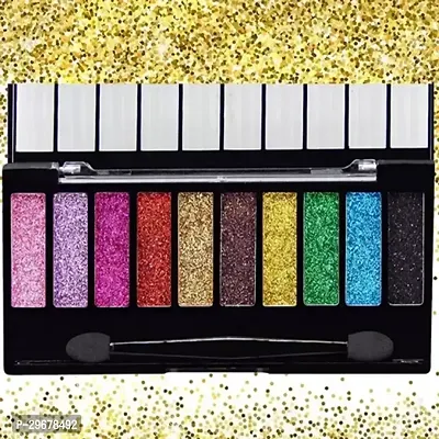 Glitter Eyeshadow Palette, 10 Colors Sparkle Shimmer-thumb0