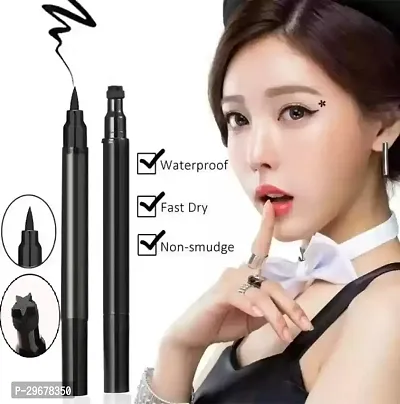 Eyeliner Stamp Wing-Liner, Dual-Ended Eyeliner Stamp, Waterproof Long Lasting (2 In 1 Eye Kit)-thumb0