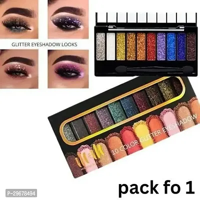 Glitter Eyeshadow Palette, 10 Colors Sparkle Shimmer-thumb0