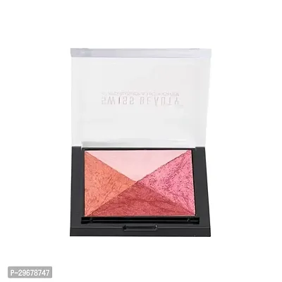 Mini Baked Shimmer Blusher And Highlighter Palette For Face Makeup-thumb0