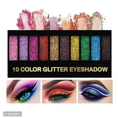 Glitter Eyeshadow Palette, 10 Colors Sparkle Shimmer-thumb0