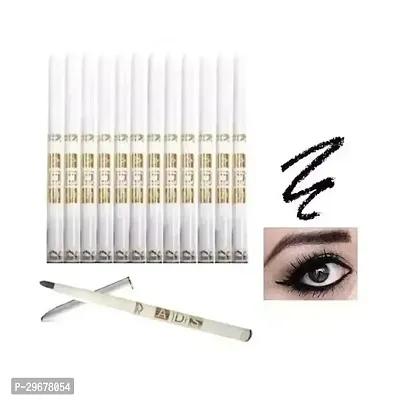 Asd Eye Care Kajal With Sketch Pen Eye Liner,Black, Set Of 12,Matte Finish-thumb0