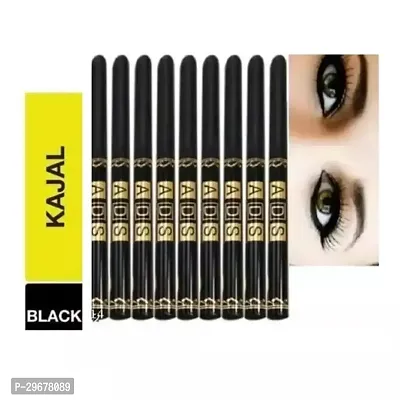 Asd 12Pc-Set Black Kajal Pencil Waterproof Long Lasting For Women And Girls Kajal Liner Combo Waterproof Smudge Proof-thumb0