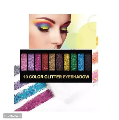 Glitter Eyeshadow Palette, 10 Colors Sparkle Shimmer-thumb0