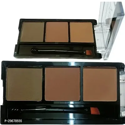 3 Colors Eyebrow Palette Long Lasting And Waterproof-thumb0