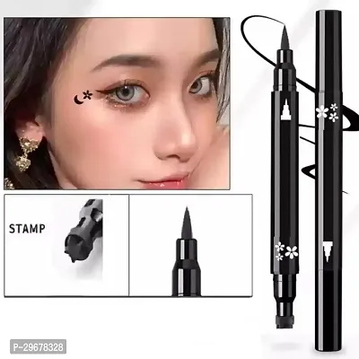 Eyeliner Stamp Wing-Liner, Dual-Ended Eyeliner Stamp, Waterproof Long Lasting (2 In 1 Eye Kit)-thumb0