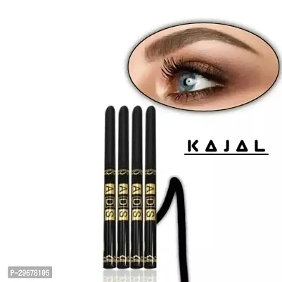 Asd 12Pc-Set Black Kajal Pencil Waterproof Long Lasting For Women And Girls Kajal Liner Combo Waterproof Smudge Proof-thumb0