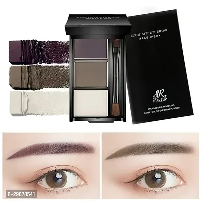 3 Colors Eyebrow Palette Long Lasting And Waterproof-thumb0