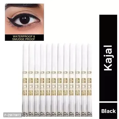 Asd Eye Care Kajal With Sketch Pen Eye Liner,Black, Set Of 12,Matte Finish