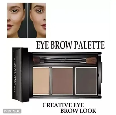 3 Colors Eyebrow Palette Long Lasting And Waterproof-thumb0