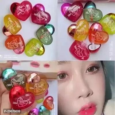 Heart Shape Lip Tint, Shimmery Finish Combo