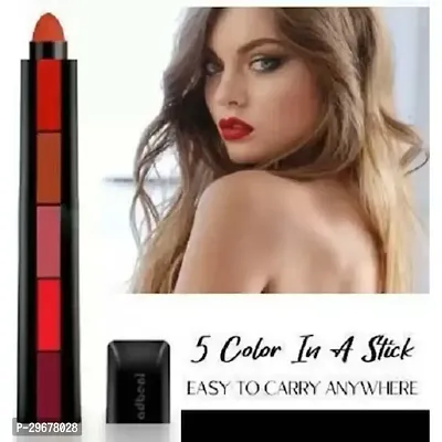 Fab 5 5-In-1 Lipstick 7.5Gm - Five Shades In One - Long Lasting, Matte Finish-thumb0