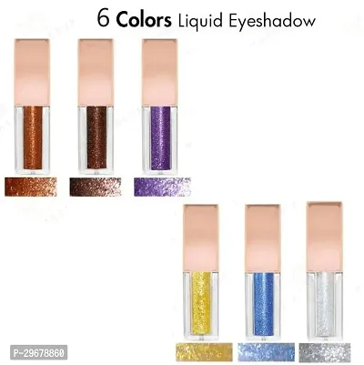 Liquid Glitter Eyeshadow Waterproof Set Of 6-thumb0