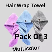 Hair Towel Wrap Absorbent Towel Hair-Drying Bathrobe Magic Hair Warp Towel Super Quick-Drying Microfiber Bath Towel Hair Dry Cap-thumb1