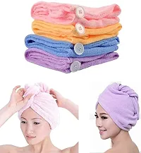 Hair Towel Wrap Absorbent Towel Hair-Drying Bathrobe Magic Hair Warp Towel Super Quick-Drying Microfiber Bath Towel Hair Dry Cap-thumb2