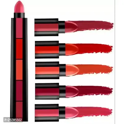 Fab 5 5-in-1 Lipstick 7.5gm| Five Shades In One| Long Lasting, Matte Finish| Non Drying Formula with Intense Color Payoff| Compact  Easy to Use-thumb0