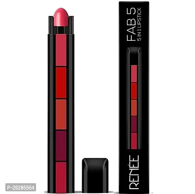 Fab 5 5-in-1 Lipstick 7.5gm| Five Shades In One| Long Lasting, Matte Finish| Non Drying Formula with Intense Color Payoff| Compact  Easy to Use-thumb0