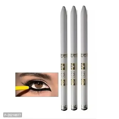 ASD Eye Care Kajal With Sketch Pen Eye Liner,Black, Set Of 12,Matte Finish-thumb0