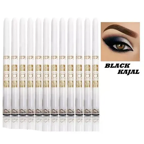 ADS Perfect Eyeliner Waterproof Free Liner & Rubber Band-12pcs Black 2.5 g (White)