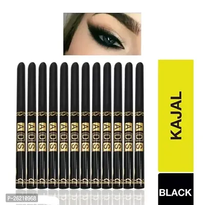 ASD 12pc-Set Black Kajal Pencil Waterproof long lasting For Women And Girls kajal Liner Combo waterproof smudge proof-thumb0