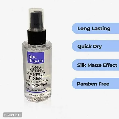 BH Long Lasting Makeup Fixer spray 1pc | With Aloe Vera and Vitamin E | make up fixer spray for women, Transparent, 115 ml