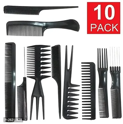 10PCS Hair Stylists Professional Styling Comb Set Variety Pack Great for All Hair Types  Styles-thumb0