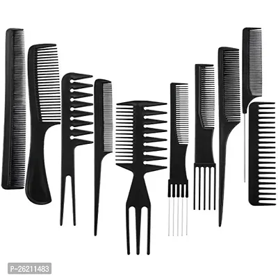 10PCS Hair Stylists Professional Styling Comb Set Variety Pack Great for All Hair Types  Styles-thumb0