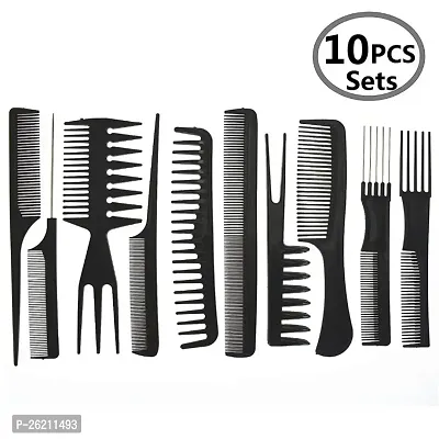 10PCS Hair Stylists Professional Styling Comb Set Variety Pack Great for All Hair Types  Styles-thumb0