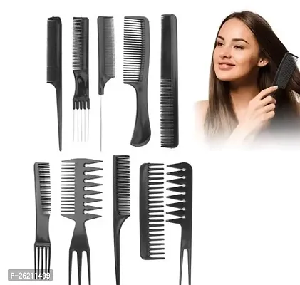 10PCS Hair Stylists Professional Styling Comb Set Variety Pack Great for All Hair Types  Styles