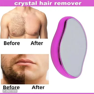 Crystal Hair Remover for Women and Men Upgraded Nano-crystalline Dots Technology Crystal Hair Eraser for Women Painless Hair Remover for Women Reusable Painless Hair Removal Stone-thumb0