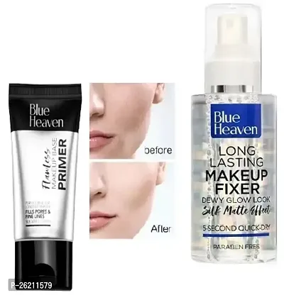 BH Primer  Fixer Combo Set, Transparent, 30 g + 60 ml